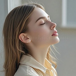 Barra labret filettata internamente in lega di titanio&nbsp;EJEW-FS0001-32A