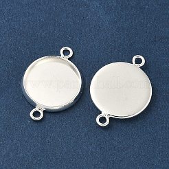 Flache runde Messingstecker Cabochon Einstellungen&nbsp;KK-K414-13D-S