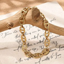 Bracelets à maillons marins en acier inoxydable 304 pour femmes&nbsp;BJEW-F488-54A-G