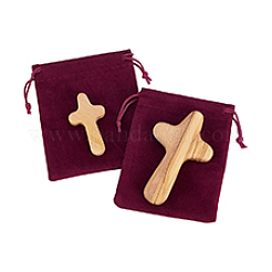 Ornements de croix en bois&nbsp;DJEW-PH0001-65