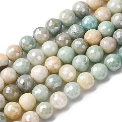 Chapelets de perles en amazonite naturelle&nbsp;G-O164-02-8mm