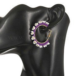 Pendientes de aro de cristal&nbsp;EJEW-MZ00827-02