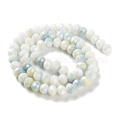 Chapelets de perles en verre électroplaqué&nbsp;LAMP-S068-02O