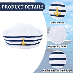 Cappello da marinaio in poliestere&nbsp;AJEW-WH20070-248D