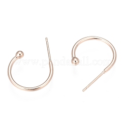 Ganci per orecchini in acciaio inossidabile 304&nbsp;STAS-K211-01RG-A