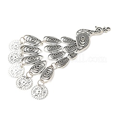Tibetischer stil Aluminium Anhänger & Charms&nbsp;X-FIND-M052-08AS-NR