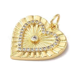 Pendenti in ottone con placcatura a cremagliera e zirconi cubici&nbsp;X-KK-L216-053G