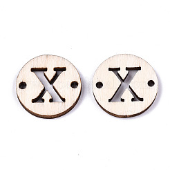 Connecteurs de maillons en bois de peuplier naturel non fini&nbsp;WOOD-S045-140A-01X