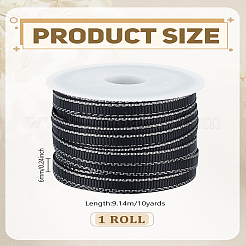 10 Yards Polyester-Ripsbänder für Geschenkverpackungen&nbsp;SRIB-LP0001-22A
