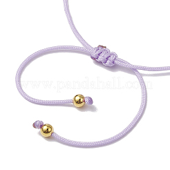 Bracelets de perles tressées en agate de dentelle bleue naturelle&nbsp;BJEW-JB11155-05