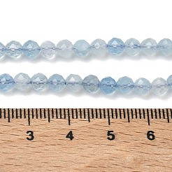 Natürliche Aquamarin Perlen Stränge&nbsp;G-B168-A02-4mm