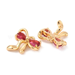 Adornos de latón micropavé de circonia cúbica&nbsp;KK-S389-03G-03