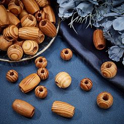 60pcs 3 Stil Holzperlen&nbsp;WOOD-OC0001-93