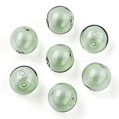 Transparente Kugelperlen aus geblasenem Borosilikatglas&nbsp;X-GLAA-T003-09D