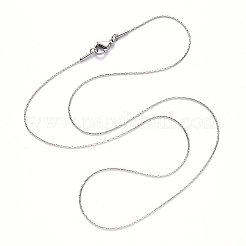 Collar de cadena de eslabones Boston de acero inoxidable 304 que no se deslustra&nbsp;NJEW-S420-005C-P