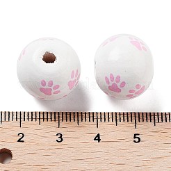 Perles en bois sur le thème du chien&nbsp;WOOD-M011-05A-04
