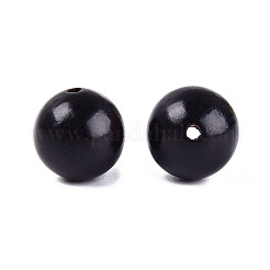 Perles de bois naturel non teintes&nbsp;WOOD-ZX010-05D