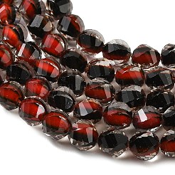 Fili di perline di resina bicolore&nbsp;GLAA-T035-02F