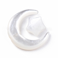 Natürliche weiße Muschelperlen-Sets&nbsp;SSHEL-N032-52A-01