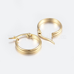 Pendientes de aro de acero inoxidable 304&nbsp;X-EJEW-G239-51G