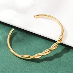 Bracelets manchettes en acier inoxydable 304 pour femmes&nbsp;BJEW-F497-01G