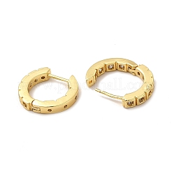 Klare quadratische Creolen mit Zirkonia&nbsp;EJEW-G342-10G
