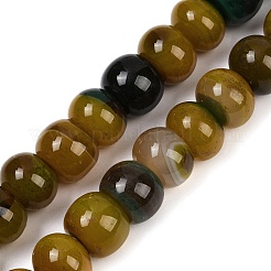 Chapelets de perle en agate naturelle teinte&nbsp;G-U030-A01-04