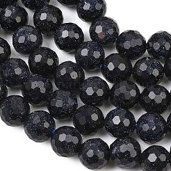 Synthetische blauen goldstone Perlen Stränge&nbsp;GG-CBA199E-F02-10mm