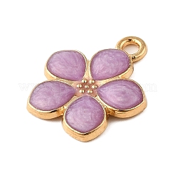 Pendentifs en émail d'alliage plaqué or léger&nbsp;ENAM-R136-17
