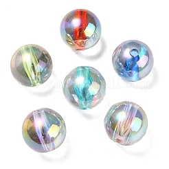 Placcatura uv perline acriliche iridescenti arcobaleno trasparenti&nbsp;OACR-F004-01