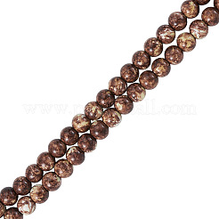1 brin de perles de verre peintes à la cuisson&nbsp;DGLA-TADJ0001-01D