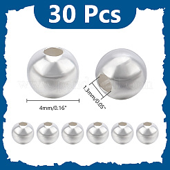 30 Stück 925 Sterlingsilberperlen&nbsp;STER-AR0001-18A