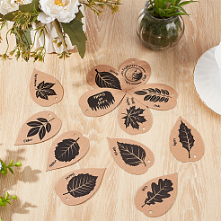 24 Stück Pflanzenidentifikationskarten aus Kraftpapier in 12 Ausführungen&nbsp;DIY-WH0699-34
