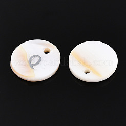 Natürlichen Süßwasser-Muschel Anhänger&nbsp;LS-SHEL-Q018-01A-Q-P