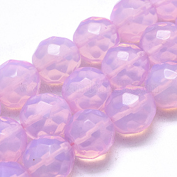 Opalite Beads Strands, Faceted, Round, 19.5~20mm, Hole: 1.4mm, about 20pcs/strand, 14.96 inch(38cm)