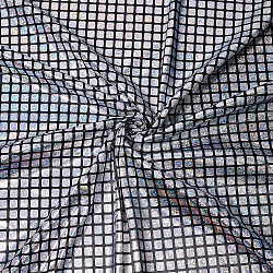 Tessuto fingerinspire a scaglie di sirena 39.4x59 pollice iridescenza argento spandex elasticizzato a 2 vie ologramma scaglie di pesce, Tessuto per fondali fotografici con stampa a sirena glitterata, costume da principessa, decorazioni per feste