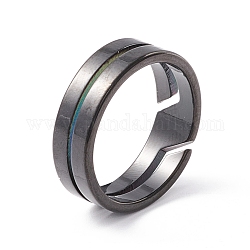 304 кольцо на палец из нержавеющей стали, обещание дружбы кольцо для женщин, металлический черный, размер США 7 (17.3 мм)