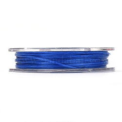Strong Stretchy Beading Elastic Thread, Flat Elastic Crystal String, Medium Blue, 0.8mm, about 10.93 yards(10m)/roll