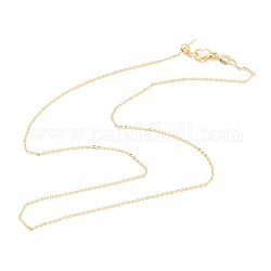 Латунные кабельные цепи ожерелья, долговечный, из нержавеющей стали застежками омаров коготь, золотые, 17.79 дюйм (45.2 см)
