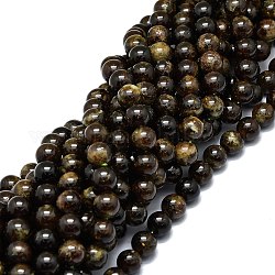 Natürlicher Granat Perlen Stränge, Runde, 10 mm, Bohrung: 1 mm, ca. 39 Stk. / Strang, 15.55'' (39.5 cm)