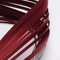 Bandes de papier quilling, rouge foncé, 390x3mm, à propos 120strips / sac