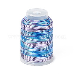 Cordoncino in filo di nylon tinto in segmenti a 3 capo, materiale fai da te per la produzione di gioielli, dodger blu, 0.3mm, circa 546.81 iarde (500 m)/rotolo