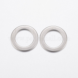 304 Stainless Steel Linking Rings, Flat Round, Stainless Steel Color, 21x1.2mm, about 14mm inner diameter