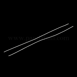 Rack Plating Copper French Wire, Gimp Wire, for DIY Accessories Jewelry Making, Silver, 200x1.6mm