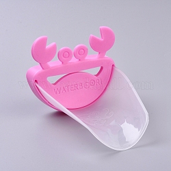 Extensor de grifo de plástico, extensor de manija del fregadero, Solución segura y divertida para lavarse las manos para bebés., niños pequeños, niños, forma de cangrejo, rosa, 10.6x7.9x7.2 cm