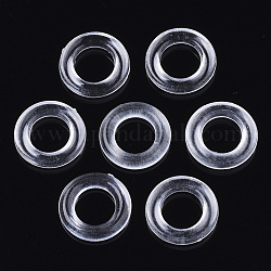 Anillos de acrílico transparente enlace, anillo, Claro, 14x3mm, diámetro interior: 8 mm, aproximamente 1790 PC / 500 g