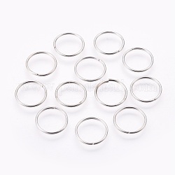 Ferro anelli di salto aperto, platino, 16x1.2mm, diametro interno: 13.5mm