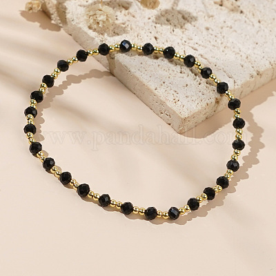 Braccialetti elastici alla moda in vetro e ottone per donne e uomini&nbsp;EC5864-1