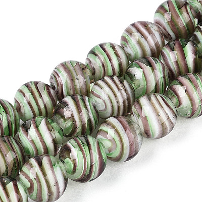 Handgemachte Murano Glas Perlen Stränge&nbsp;LAMP-T023-30E-1