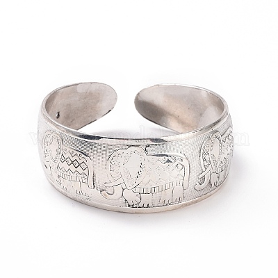 Bracelet Manchette Femme Bohème Vintage Argenté Ajustable - Sans Fermoir - Neuf Avec étiquettes